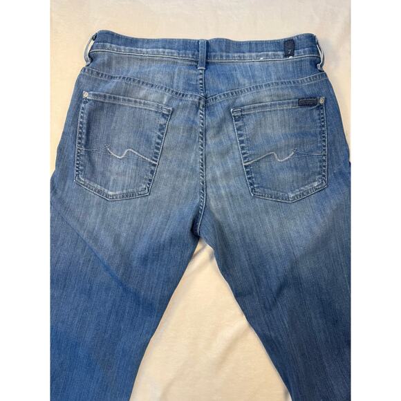 7 Seven For All Mankind Men’s Jeans 32x32 Austyn Relaxed Straight Blue Denim - Picture 5 of 6
